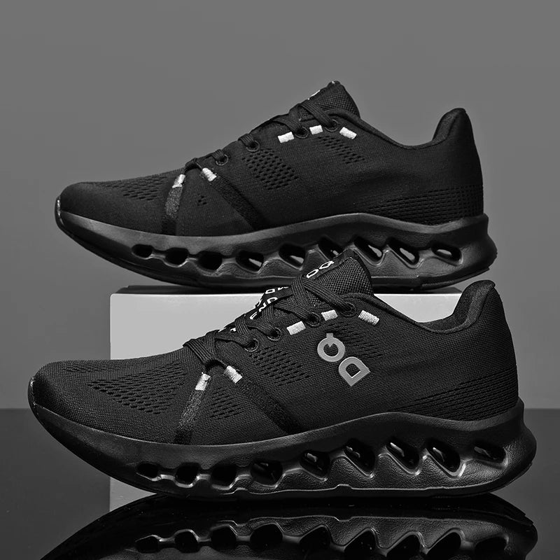Running Shoes Men Mesh Lightweight Flat Outdoor Gym Jogging Shoes Comfortable Original Tennis Shoes Cushioning Sneakers