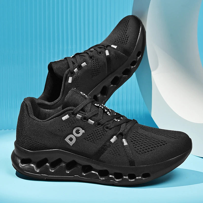 Running Shoes Men Mesh Lightweight Flat Outdoor Gym Jogging Shoes Comfortable Original Tennis Shoes Cushioning Sneakers