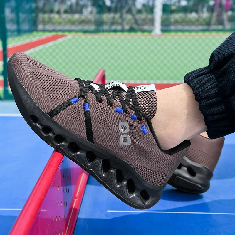 Running Shoes Men Mesh Lightweight Flat Outdoor Gym Jogging Shoes Comfortable Original Tennis Shoes Cushioning Sneakers