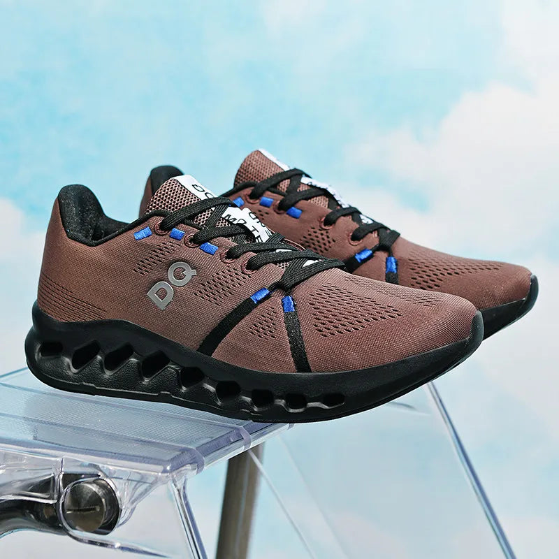 Running Shoes Men Mesh Lightweight Flat Outdoor Gym Jogging Shoes Comfortable Original Tennis Shoes Cushioning Sneakers