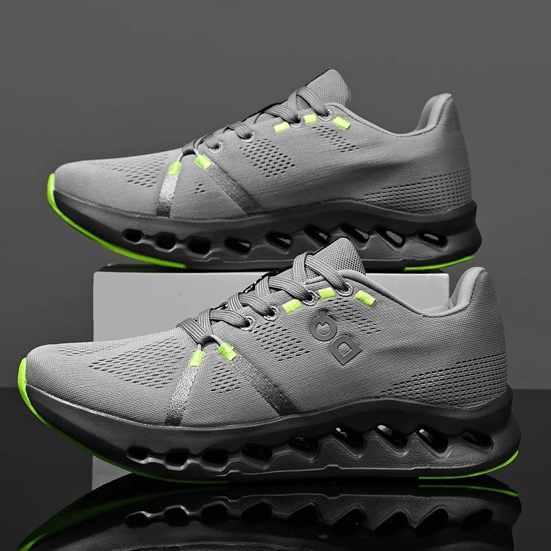 Running Shoes Men Mesh Lightweight Flat Outdoor Gym Jogging Shoes Comfortable Original Tennis Shoes Cushioning Sneakers