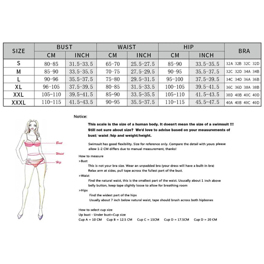 2PCS High Waist Bikini Set