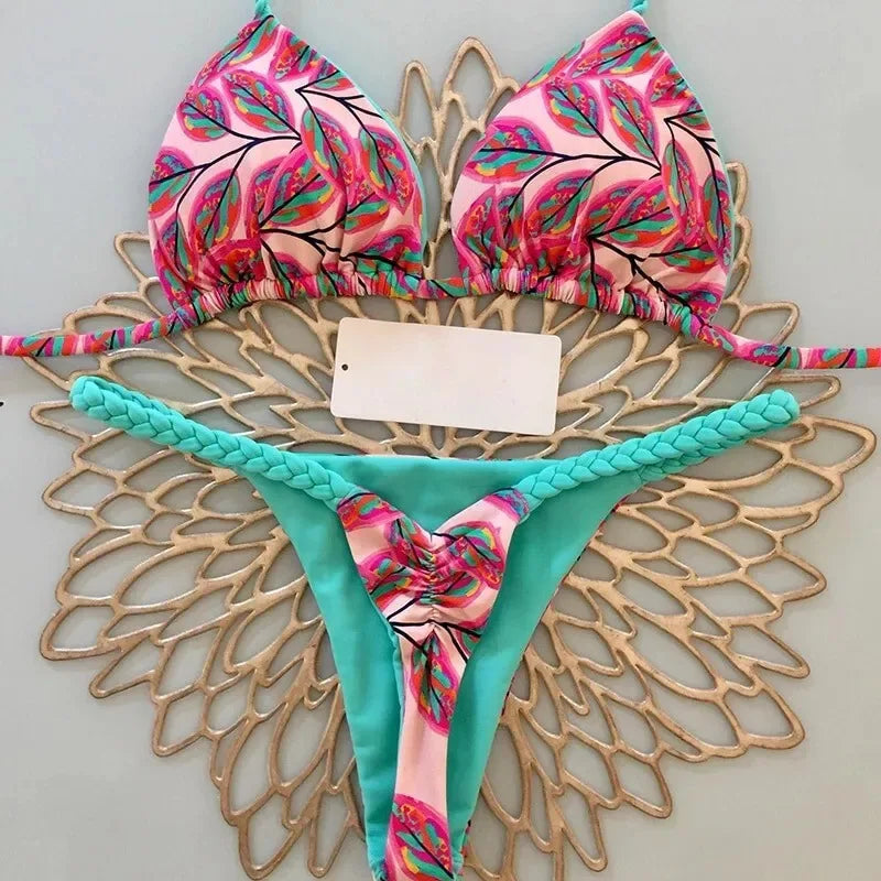 Stylish Women Bikini Beachwear 2PCS Set