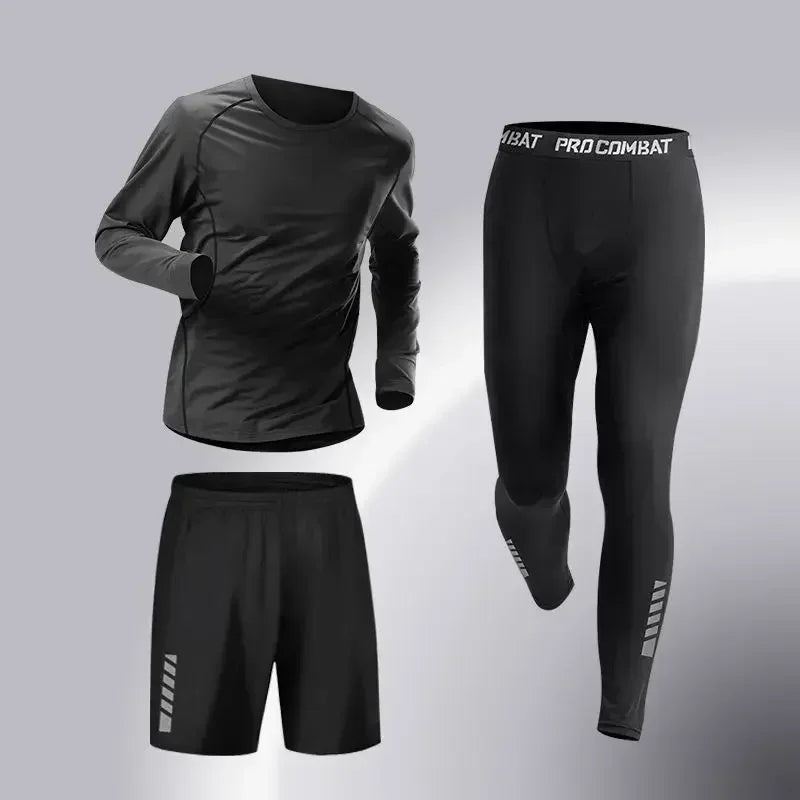 Fashion 3-5 PCS Mens Running Sportswear Set