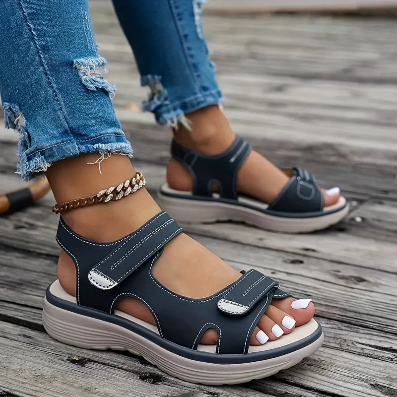 Summer Wedge Sandals for Women 2025 New Fashion Soft Ladies Shoes