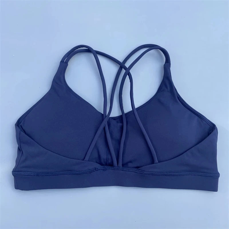 Solid Color Soft High Strength Women Fitness Bra Tight