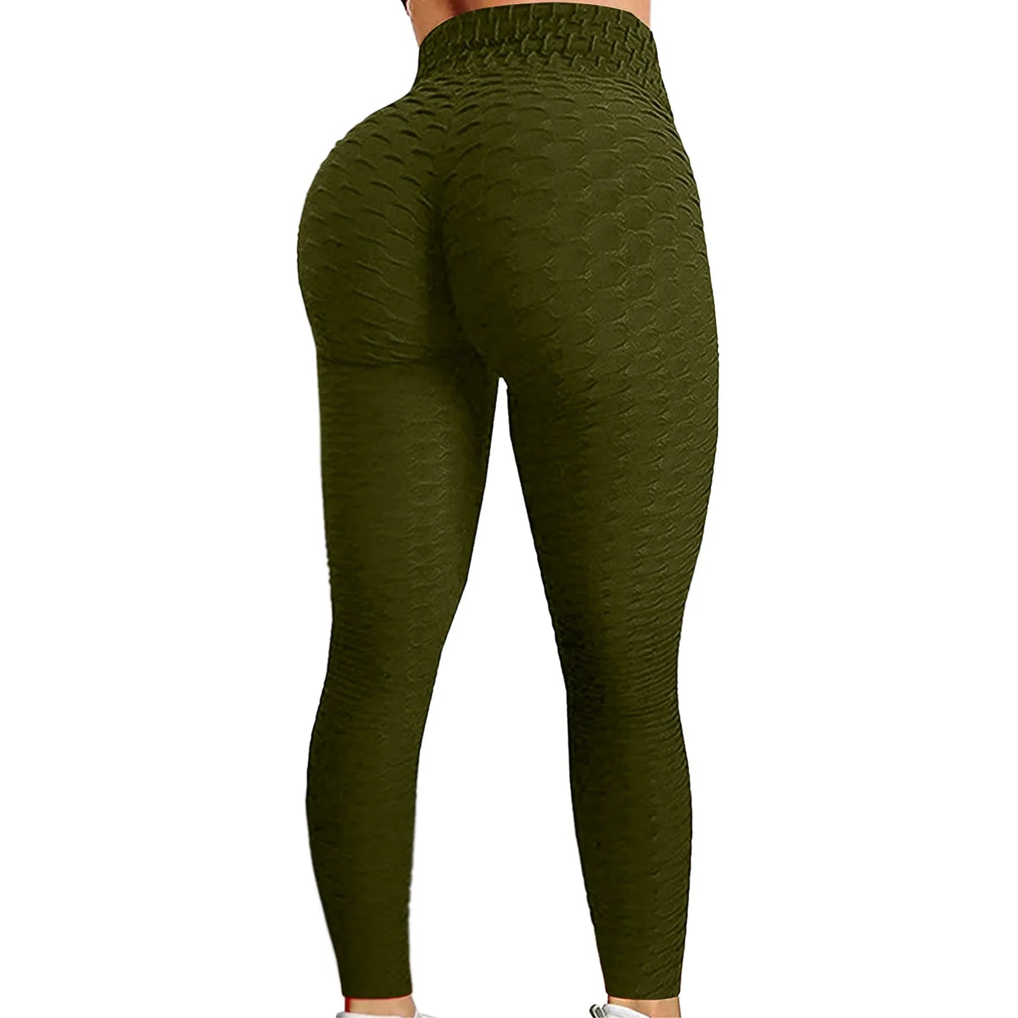 Women's Bubble Hip Lifting Exercise Running High Waist Yoga Tight Pants