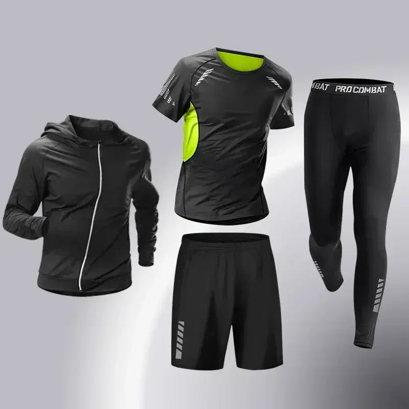Fashion 3-5 PCS Mens Running Sportswear Set