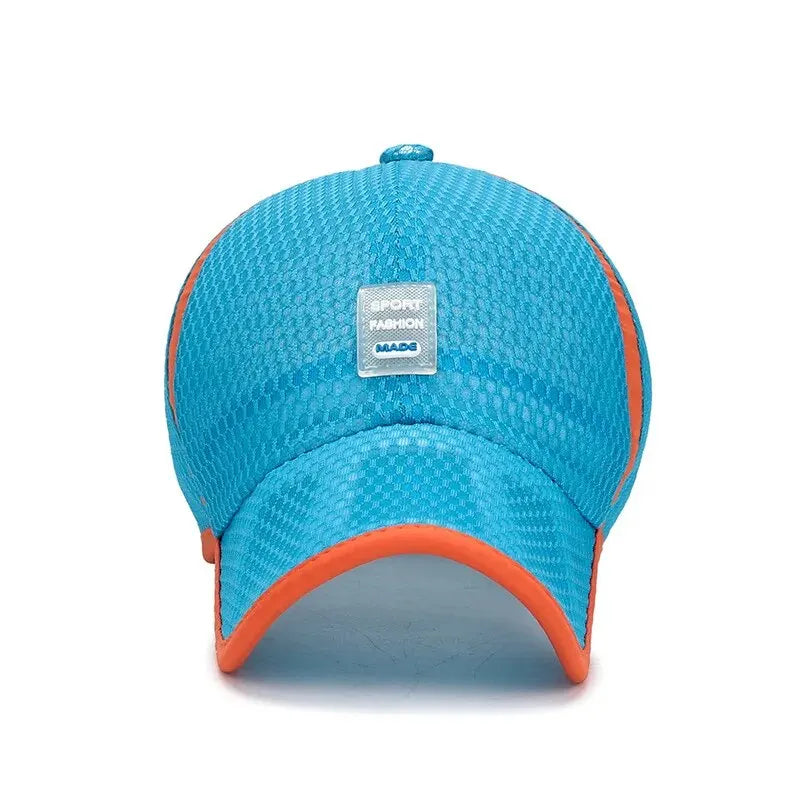 Outdoor Traveling Breathable Mesh Sun Hats For Boys And Girls