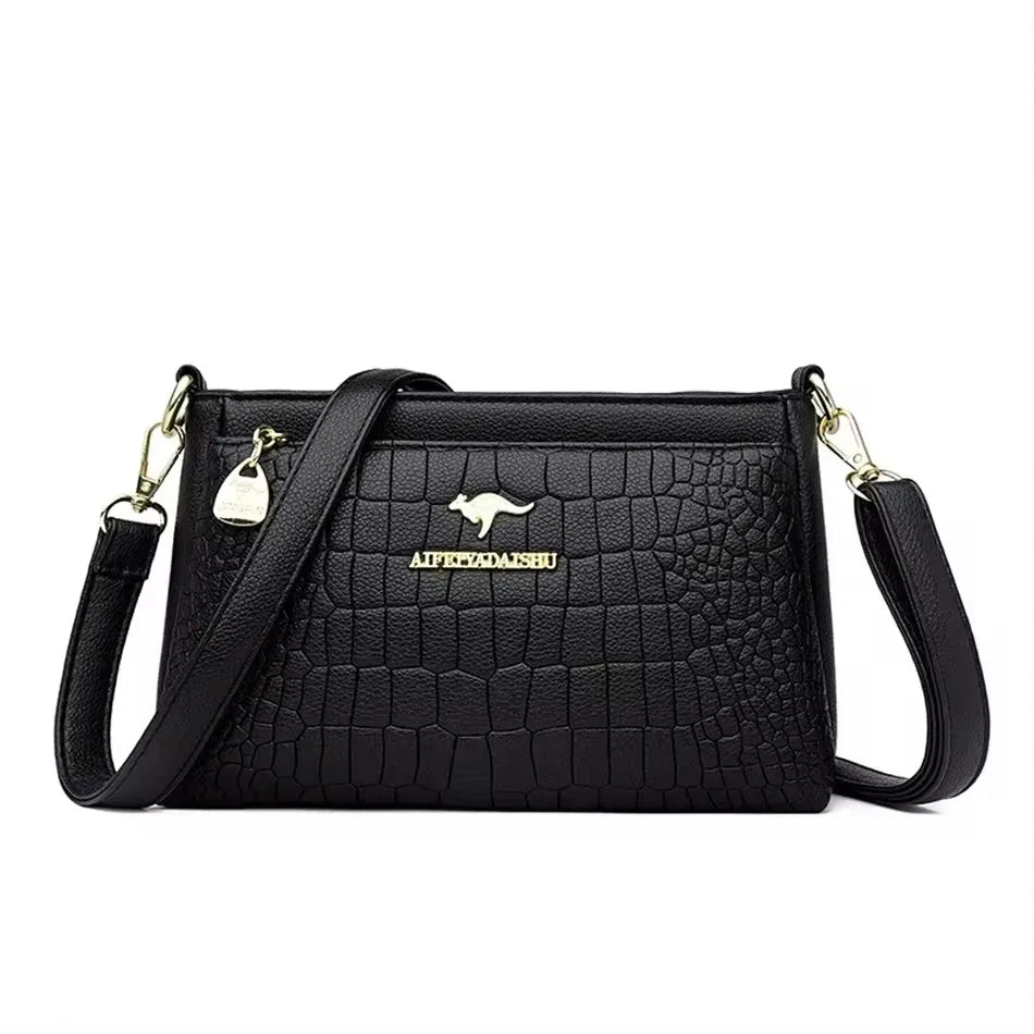Stylish Large Soft Leather Crossbody and Handbag