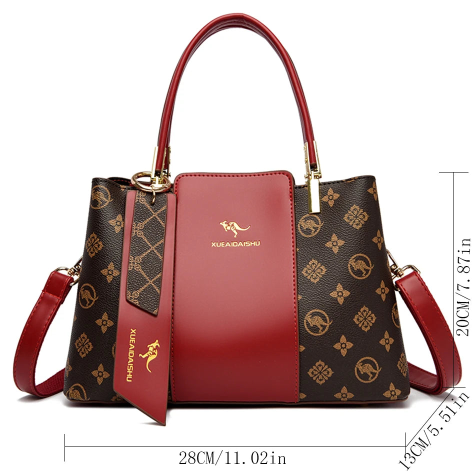 Stylish Large Soft Leather Crossbody and Handbag