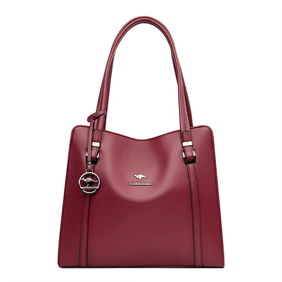 Stylish Large Soft Leather Crossbody and Handbag