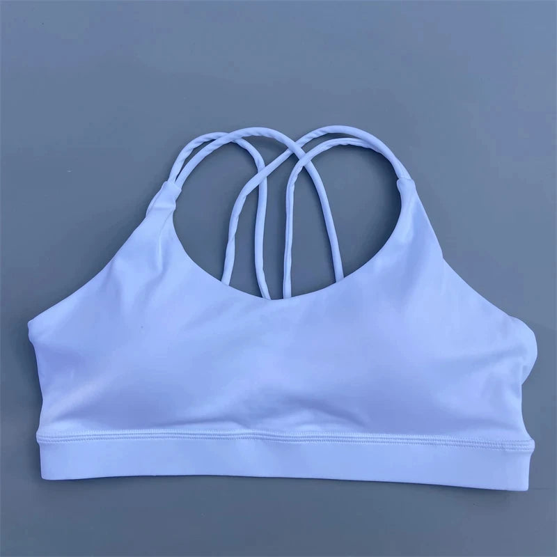 Solid Color Soft High Strength Women Fitness Bra Tight