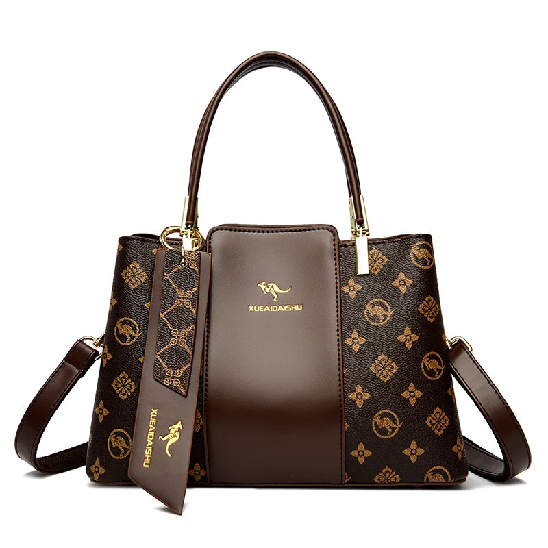 Stylish Large Soft Leather Crossbody and Handbag