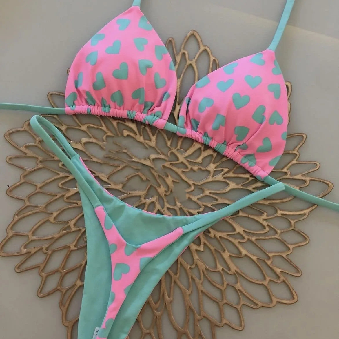Stylish Women Bikini Beachwear 2PCS Set