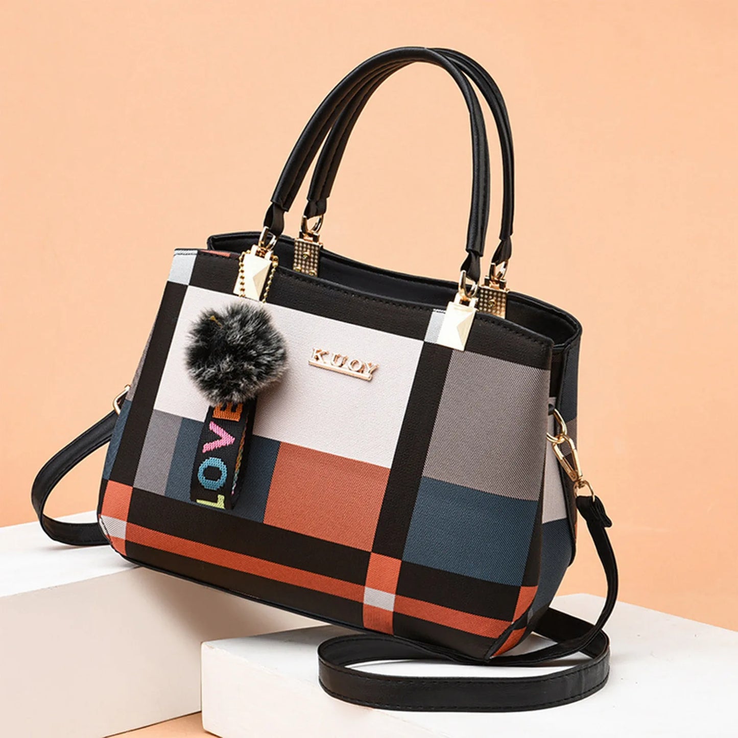 Elegant Fashionable Designer Handbags PU Leather Crossbody Shoulder Bag Top-Hand Tote Bag