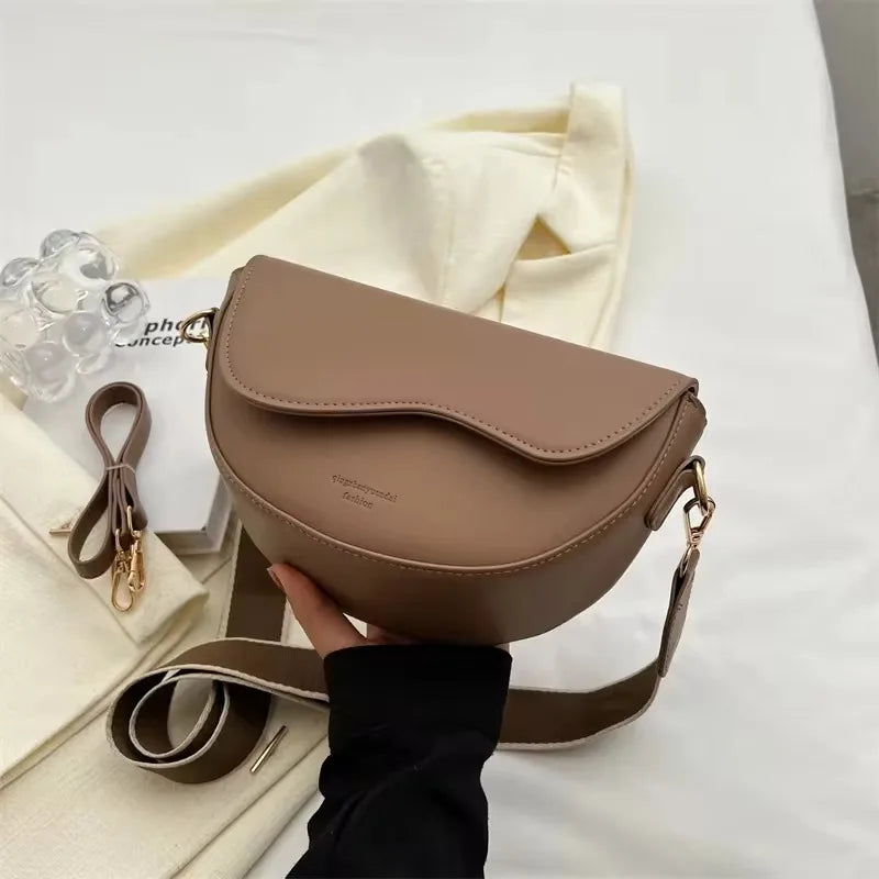 Stylish Large Soft Leather Crossbody and Handbag