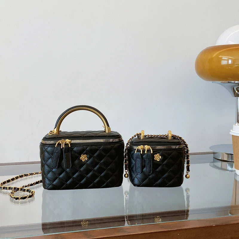 Fashionable Women's Box Bag  Cain Shoulder Crossbody Bags