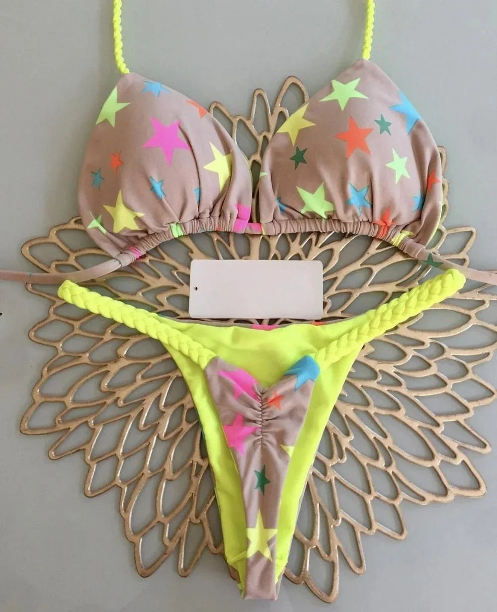 Stylish Women Bikini Beachwear 2PCS Set