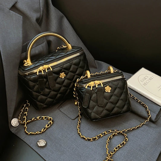 Fashionable Women's Box Bag  Cain Shoulder Crossbody Bags
