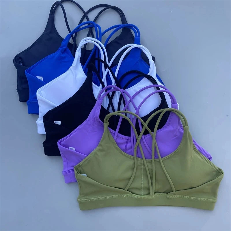 Solid Color Soft High Strength Women Fitness Bra Tight