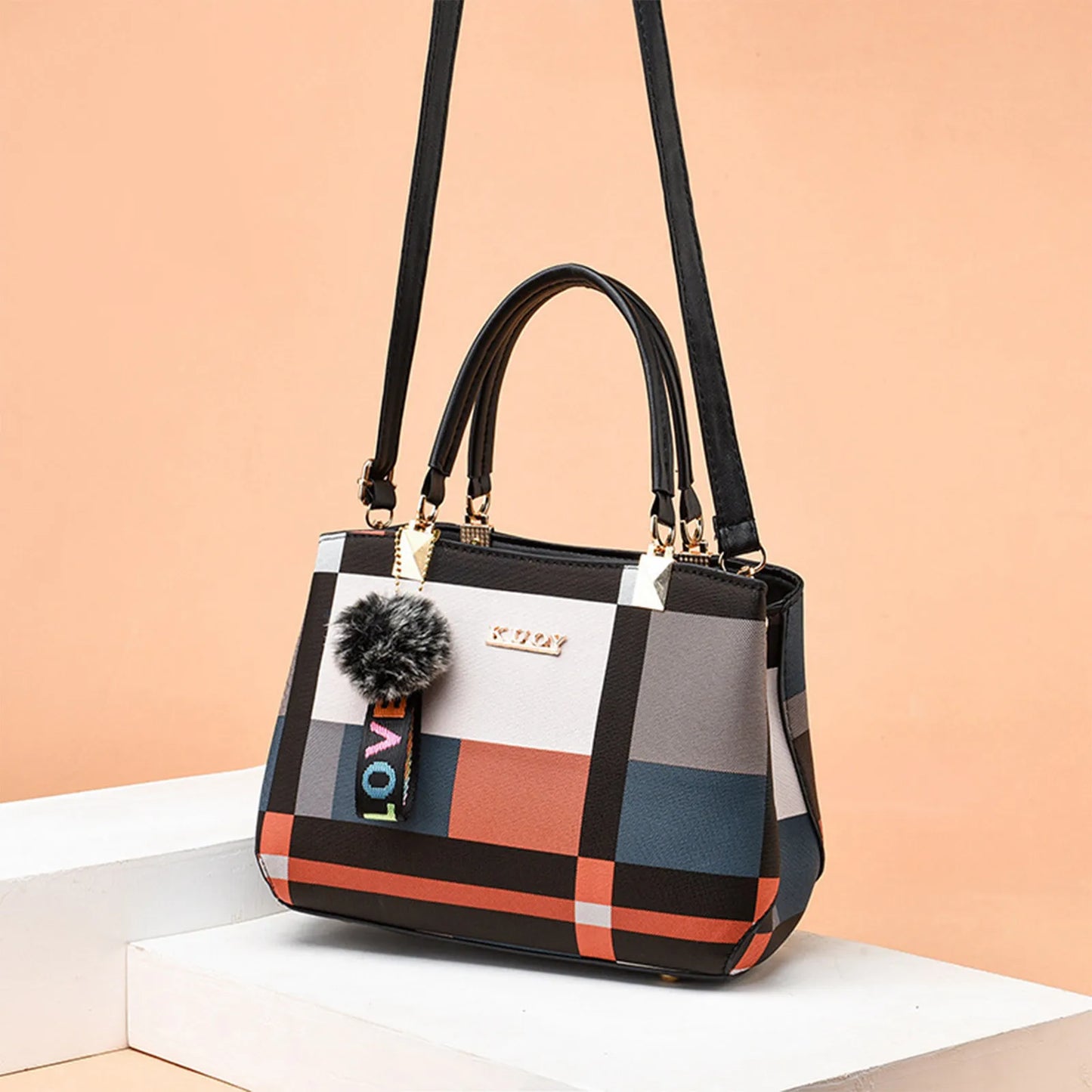 Elegant Fashionable Designer Handbags PU Leather Crossbody Shoulder Bag Top-Hand Tote Bag