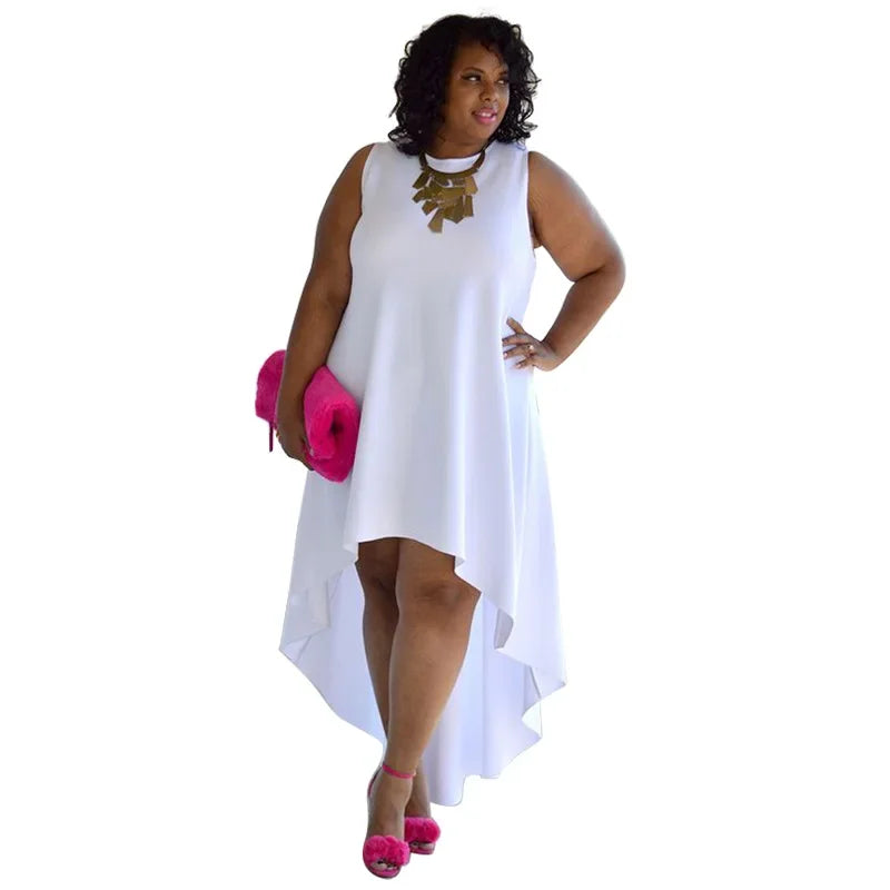 Plus Size Fashionable Elegant Women's Dress Amazon 3042 Sexy Round Neck Casual Clothing European American Style
