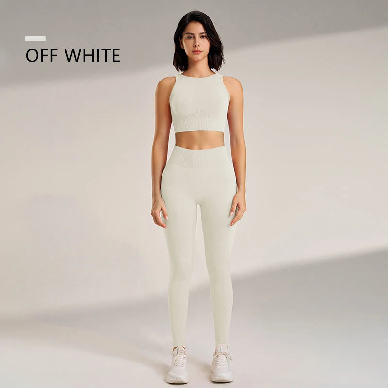 2PCS Women's Yoga High Waisted Leggings