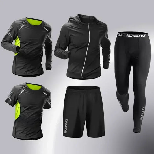 Fashion 3-5 PCS Mens Running Sportswear Set