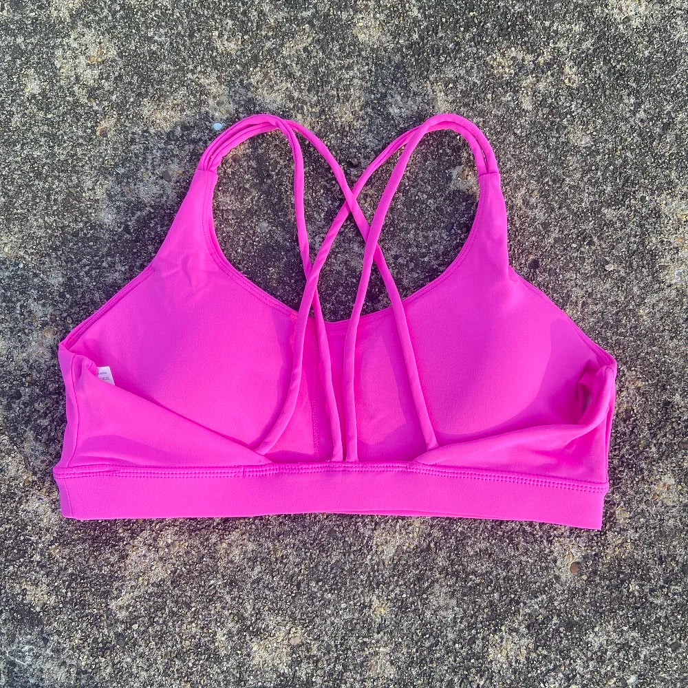 Solid Color Soft High Strength Women Fitness Bra Tight