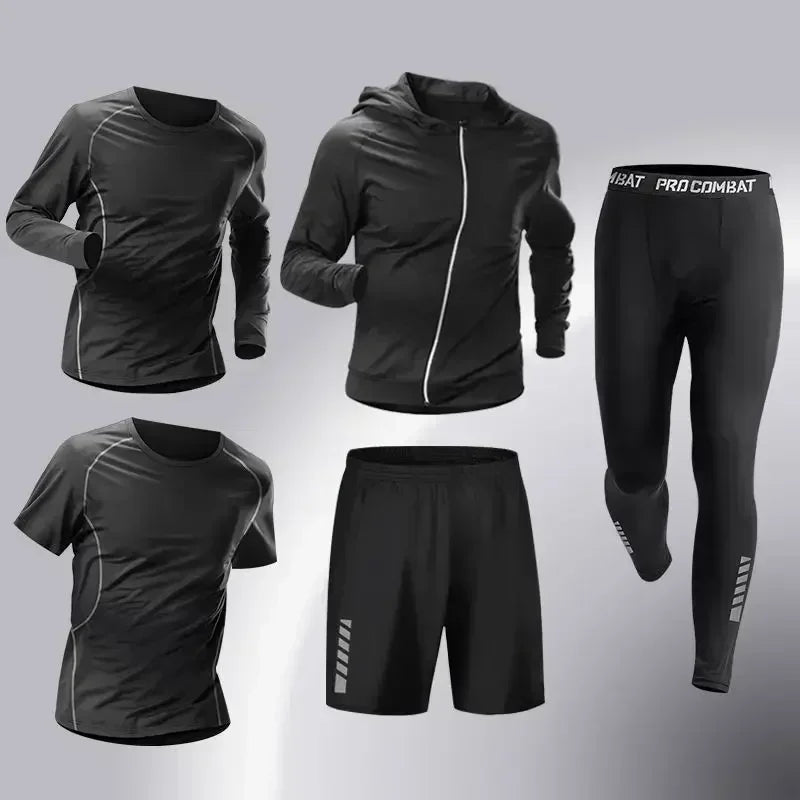Fashion 3-5 PCS Mens Running Sportswear Set