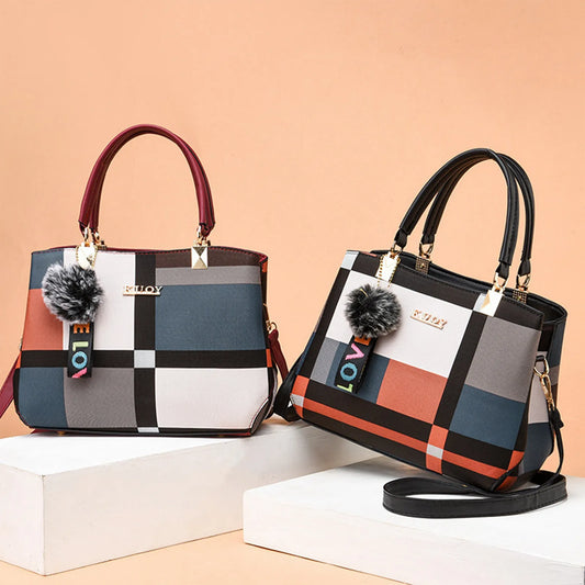 Elegant Fashionable Designer Handbags PU Leather Crossbody Shoulder Bag Top-Hand Tote Bag