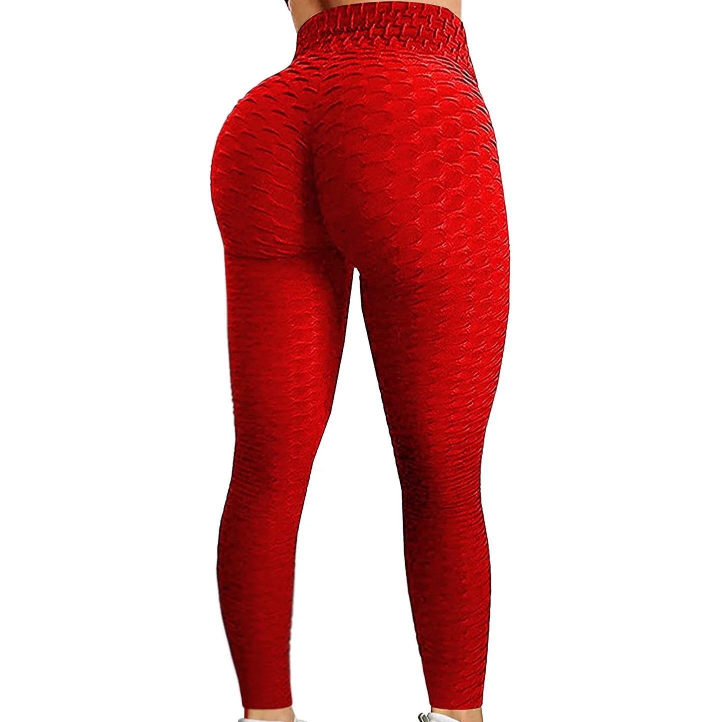 Women's Bubble Hip Lifting Exercise Running High Waist Yoga Tight Pants