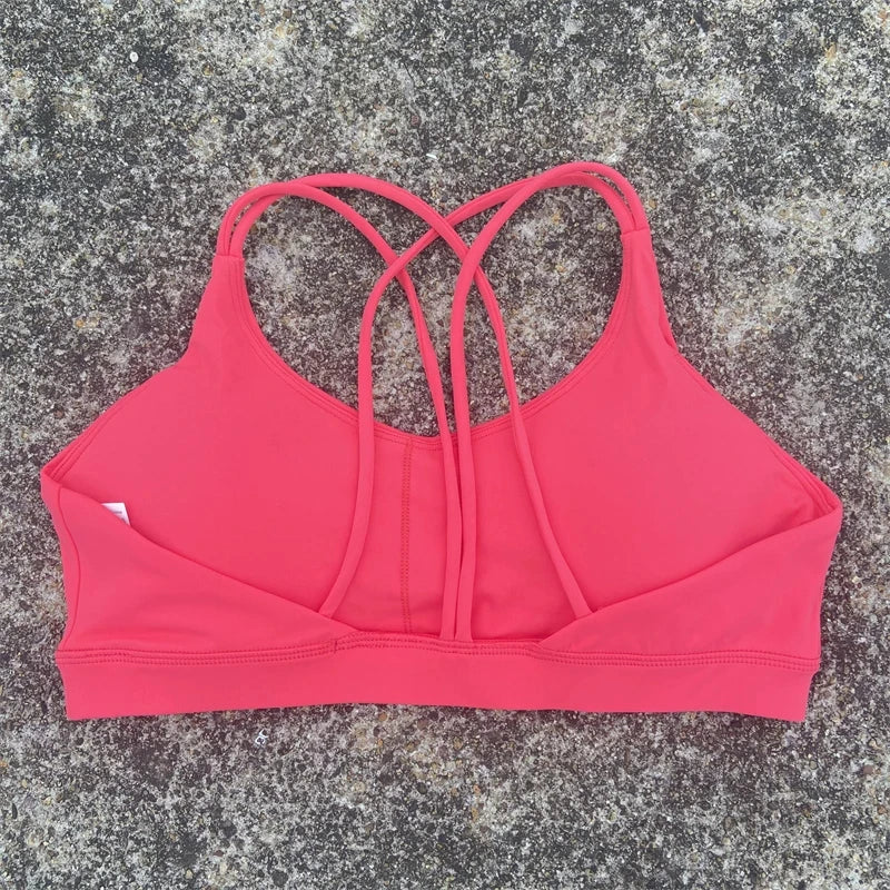 Solid Color Soft High Strength Women Fitness Bra Tight
