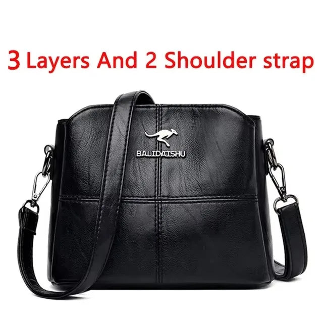 Stylish Large Soft Leather Crossbody and Handbag
