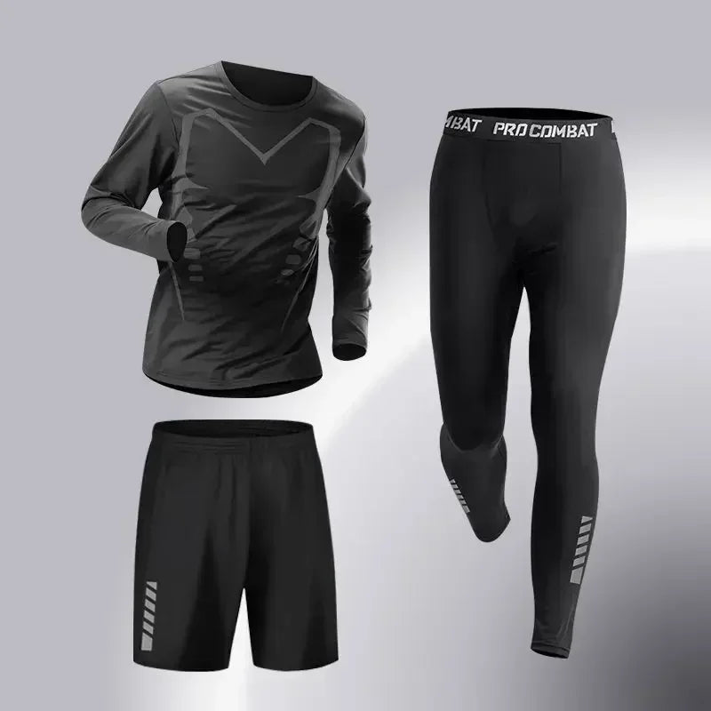 Fashion 3-5 PCS Mens Running Sportswear Set