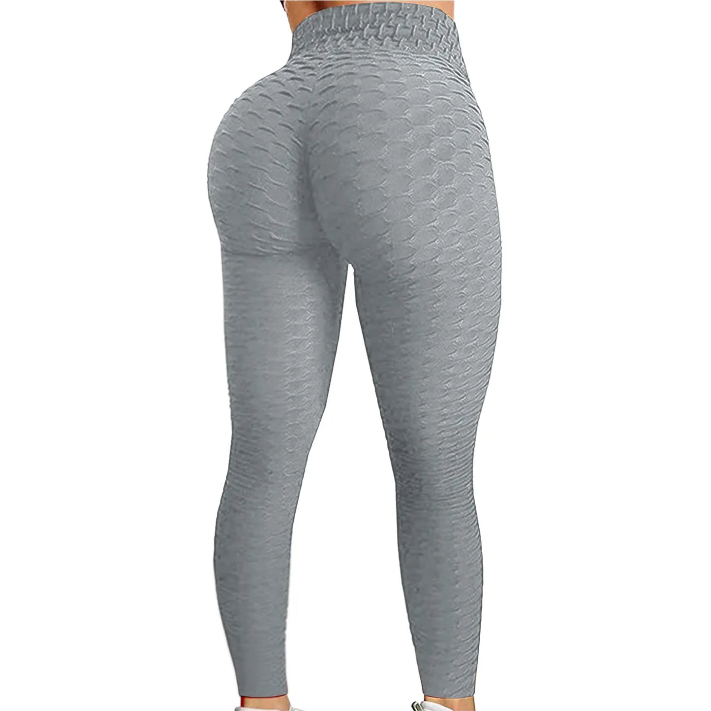 Women's Bubble Hip Lifting Exercise Running High Waist Yoga Tight Pants