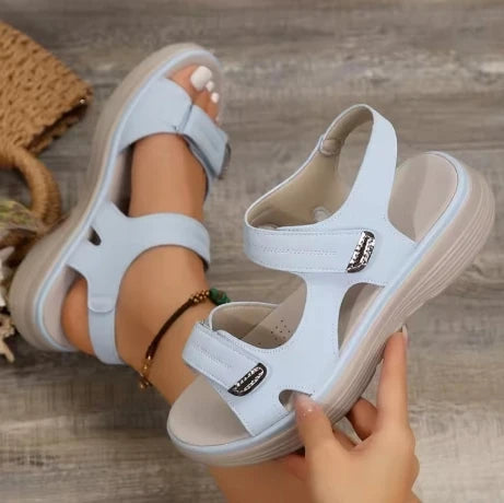 Summer Wedge Sandals for Women 2025 New Fashion Soft Ladies Shoes