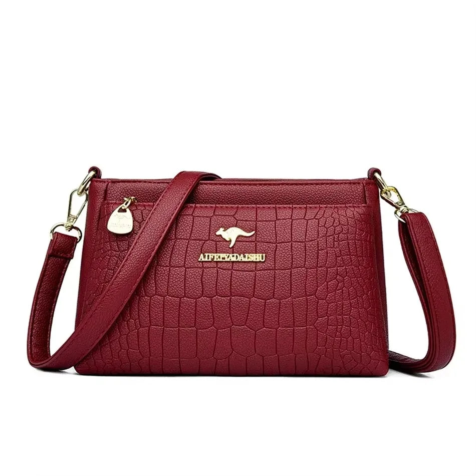 Stylish Large Soft Leather Crossbody and Handbag