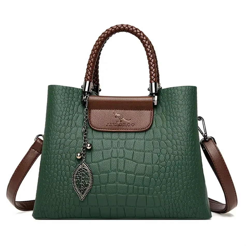 Stylish Large Soft Leather Crossbody and Handbag
