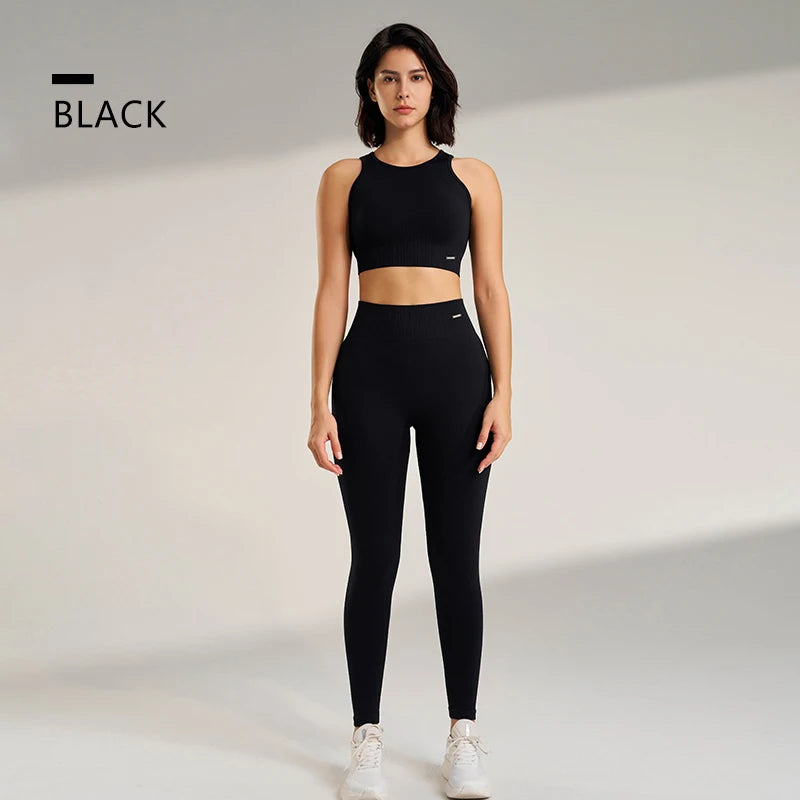 2PCS Women's Yoga High Waisted Leggings