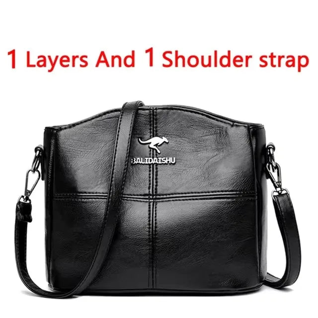 Stylish Large Soft Leather Crossbody and Handbag