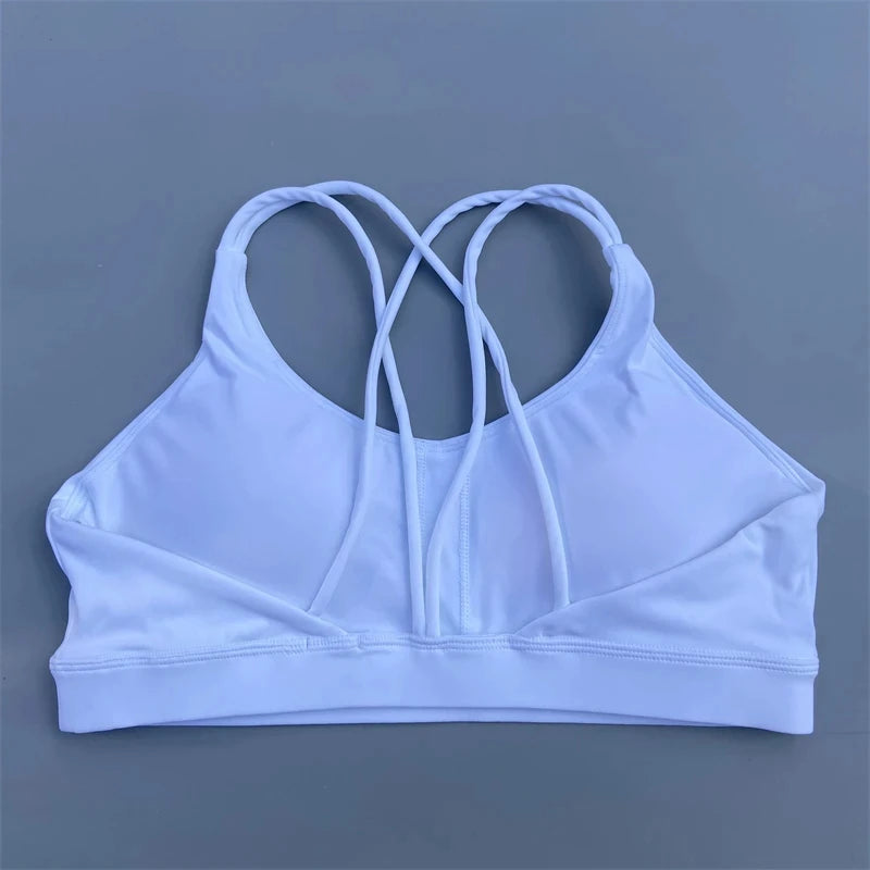 Solid Color Soft High Strength Women Fitness Bra Tight