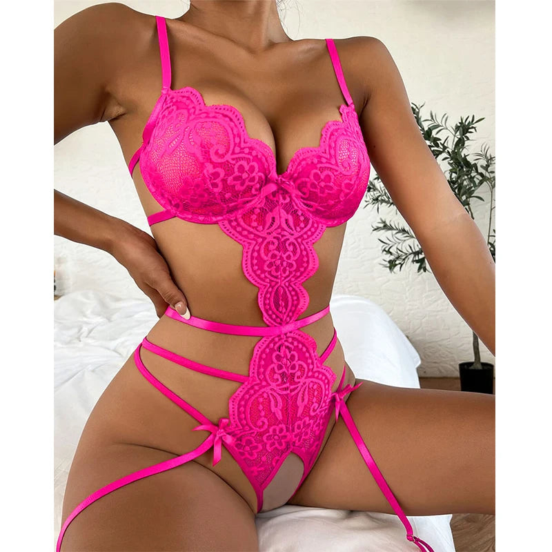 1PCS Bodysuit Lingerie Transparent Erotic Sleepwear
