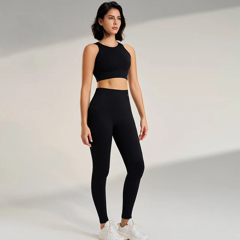 2PCS Women's Yoga High Waisted Leggings