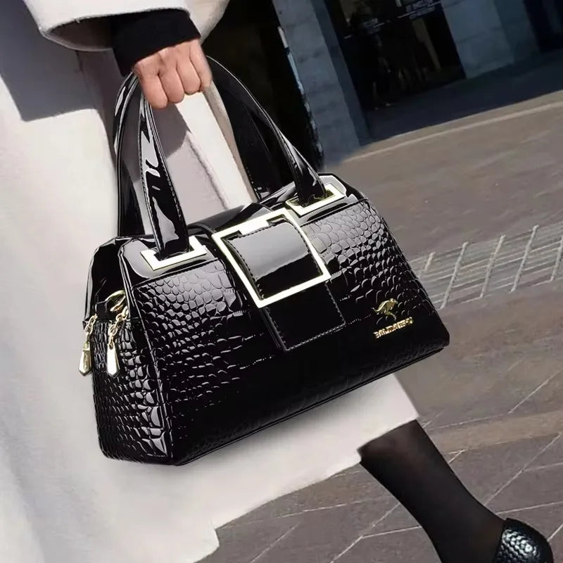 Stylish Large Soft Leather Crossbody and Handbag