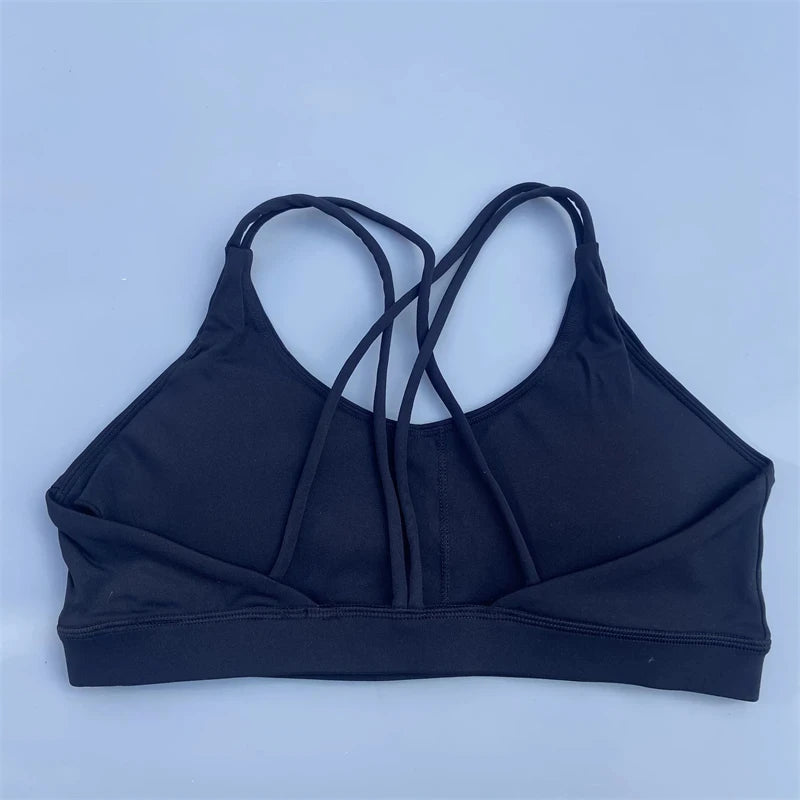 Solid Color Soft High Strength Women Fitness Bra Tight