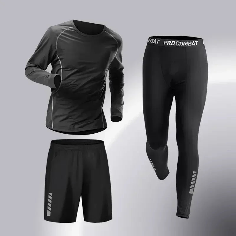 Fashion 3-5 PCS Mens Running Sportswear Set