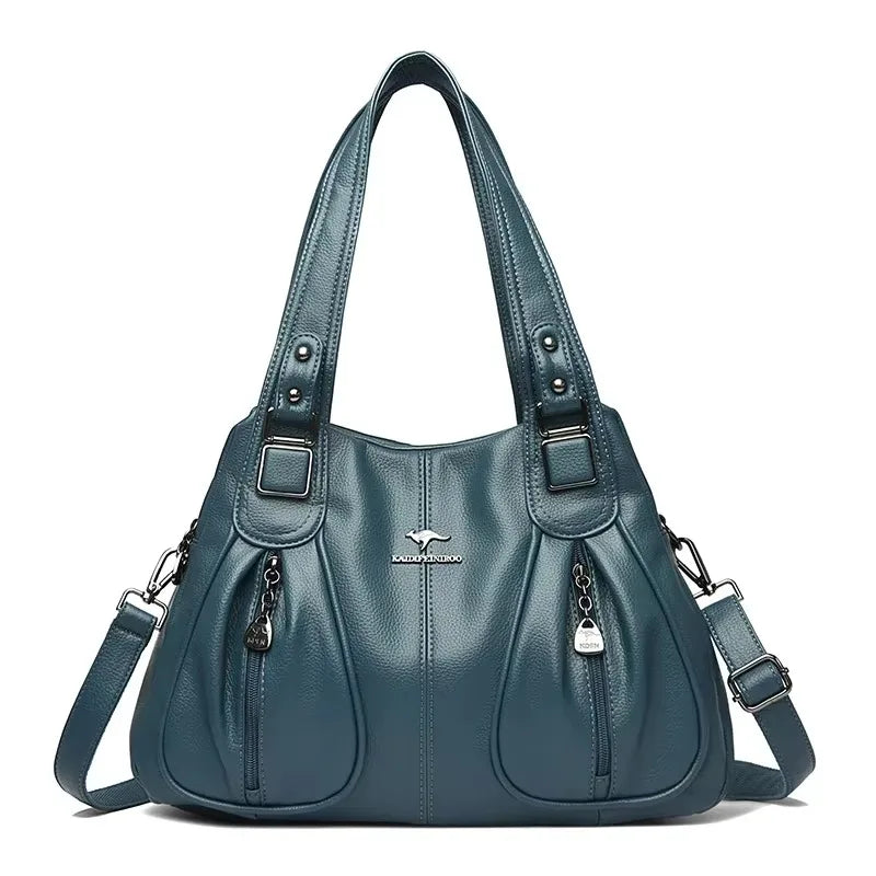 Stylish Large Soft Leather Crossbody and Handbag
