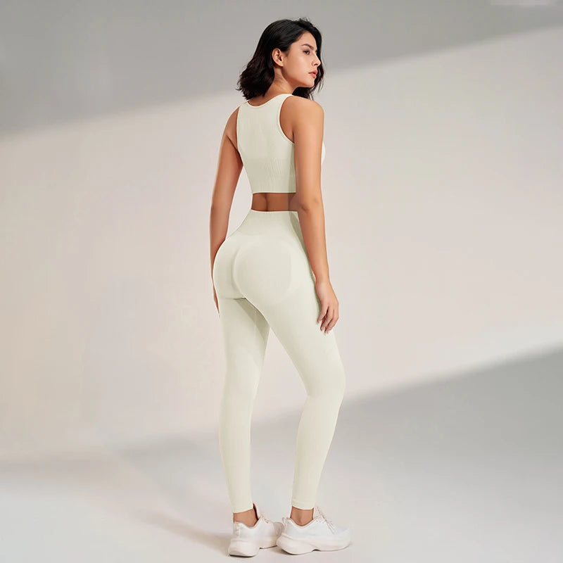 2PCS Women's Yoga High Waisted Leggings